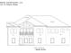 Rear elevation plan of a home with a large deck at 3725 Maple Ridge Trl, Columbus, IN 47201