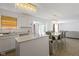 Open concept kitchen with island and dining area at 10125 Caprock Canyon Dr, Indianapolis, IN 46229