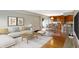 Spacious living room featuring hardwood floors and neutral decor at 3965 N Meridian St # 3B, Indianapolis, IN 46208