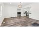 Bright dining room with hardwood floors and a chandelier at 248 N Walcott N St, Indianapolis, IN 46201