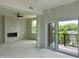 Spacious living room with access to balcony, under construction at 150 S Main St # 402, Franklin, IN 46131