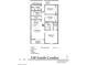 Floor plan of Unit B at 150 South Condos, featuring 2 bedrooms, 2 baths, fireplace, and covered balcony at 150 S Main St # 403, Franklin, IN 46131