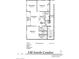 1500 sq ft condo floor plan; 2 bed, 2 bath, sitting room, balcony & fireplace at 150 S Main St # 404, Franklin, IN 46131
