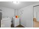 Basement laundry room with washer and dryer at 3649 N Sadlier Dr, Indianapolis, IN 46226