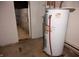 Unfinished basement with water heater and open area at 25 E Caven St, Indianapolis, IN 46225