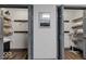 Two large closets with shelves and hanging rods for ample storage at 17128 Towne Rd, Westfield, IN 46074