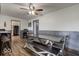 Farmhouse style dining room with large table and bench seating at 17128 Towne Rd, Westfield, IN 46074