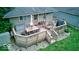 Spacious deck with patio furniture, perfect for outdoor dining at 17128 Towne Rd, Westfield, IN 46074