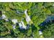 Aerial view of house, deck, and surrounding trees at 6413 Mallard Dr, Nineveh, IN 46164