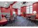 Elegant lobby with comfortable seating, ornate chandelier, and rich color scheme at 350 N Meridian St # 901, Indianapolis, IN 46204