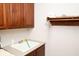 Laundry room with washer, dryer, cabinets and sink at 5213 Dunewood Way, Avon, IN 46123