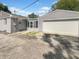 Attached garage with driveway and backyard at 4013 N Graham Ave, Indianapolis, IN 46226