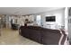 Open concept living room with kitchen view and a comfortable seating area at 17084 Cole Evans Dr, Noblesville, IN 46060