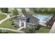 Community pool and clubhouse with surrounding green space at 7284 County Road 600 W, McCordsville, IN 46055