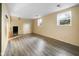 Unfinished basement with neutral walls and laminate flooring at 1164 Commission Rd, Greenwood, IN 46142