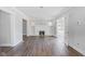 Living room with hardwood floors and fireplace at 3403 N College Ave, Indianapolis, IN 46205