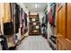 Spacious walk-in closet with ample shelving and hanging space at 12980 W Mt. Healthy Rd, Columbus, IN 47201