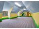 Playful bonus room with painted mural and sky-themed ceiling at 12980 W Mt. Healthy Rd, Columbus, IN 47201