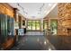 Modern kitchen with stainless steel appliances and hardwood floors at 12980 W Mt. Healthy Rd, Columbus, IN 47201