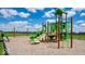 Modern playground with climbing structures and swings at 140 Hobbs Dr, Whiteland, IN 46184