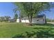 Spacious backyard with picnic table and outbuildings at 941 N 500 W, Columbus, IN 47201