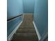 Stairs leading down to finished basement at 10870 Picket Fence Pl, Fishers, IN 46037