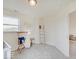 Bedroom with a rocking chair and built-in shelving at 3923 Windstar Way, Columbus, IN 47203