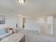Spacious bonus room with open concept layout and carpeted floors at 3923 Windstar Way, Columbus, IN 47203