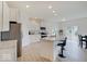 Modern kitchen with island and stainless steel appliances at 3923 Windstar Way, Columbus, IN 47203