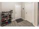 Clean entryway with storage and flooring at 4620 Whitham Ln, Indianapolis, IN 46237