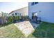 Small backyard with patio and fence at 4620 Whitham Ln, Indianapolis, IN 46237