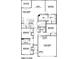 First floor plan including 3 bedrooms and 2 bathrooms at 231 Lar Lan Dr, Danville, IN 46122