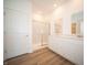 Modern bathroom with double vanity and walk-in shower at 231 Lar Lan Dr, Danville, IN 46122