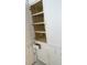 White pantry with multiple shelves and a drawer at 431 Vestal Rd, Plainfield, IN 46168
