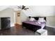 Spacious bedroom with a king-size bed and ceiling fan at 1938 E 11Th St, Indianapolis, IN 46201