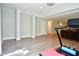 Large basement rec room with hardwood floors at 2838 Silverwood Ln, Greenwood, IN 46143