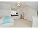 Bedroom with built-in window seat, a desk and neutral decor at 2838 Silverwood Ln, Greenwood, IN 46143