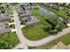 Aerial view of a neighborhood with a vacant lot at 2841 Grandview Ln, Greenwood, IN 46143