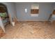 Living room under construction; new subflooring installed at 2363 N Gale St, Indianapolis, IN 46218