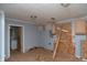 Under renovation kitchen with new cabinetry and flooring at 2363 N Gale St, Indianapolis, IN 46218