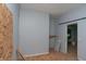 Unfinished bedroom with new flooring and doorway at 2363 N Gale St, Indianapolis, IN 46218