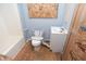 Bathroom requiring complete renovation; toilet and sink damaged at 2363 N Gale St, Indianapolis, IN 46218