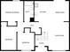 Main floor plan showing 3 bedrooms, kitchen, living room, and foyer at 2647 Sheffield Dr, Indianapolis, IN 46229