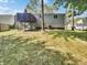 Backyard with deck and grassy area at 2647 Sheffield Dr, Indianapolis, IN 46229