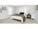 Bright bedroom with neutral walls and carpet flooring at 3370 N New Jersey St, Indianapolis, IN 46205