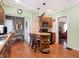 Charming kitchen with wood cabinets and breakfast bar at 340 Blue Ridge Rd, Indianapolis, IN 46208