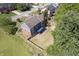 Aerial view showing home's backyard and location at 9259 Oak Knoll Ln, Fishers, IN 46037