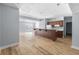 Finished basement with kitchenette and vinyl plank flooring at 9259 Oak Knoll Ln, Fishers, IN 46037