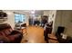 Living room with fireplace and laminate wood floor at 9265 N Evans Rd, Monrovia, IN 46157