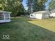 Large grassy backyard with detached garage at 6733 S Cross St, Pendleton, IN 46064